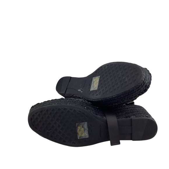 Aerosoles Scarlett Raffia Espadrille Wedge Sandal‎ Size 7.5 NWB Black Strappy - Picture 8 of 8